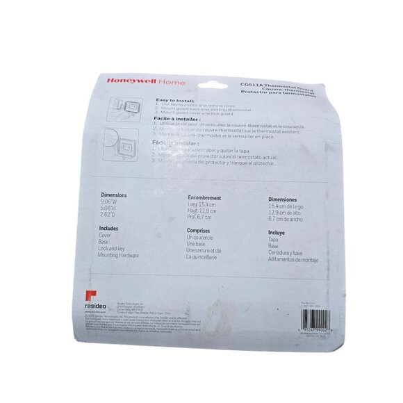 Thermostat Cover Guard Lock Keys Mounting Hardware - Picture 2 of 6